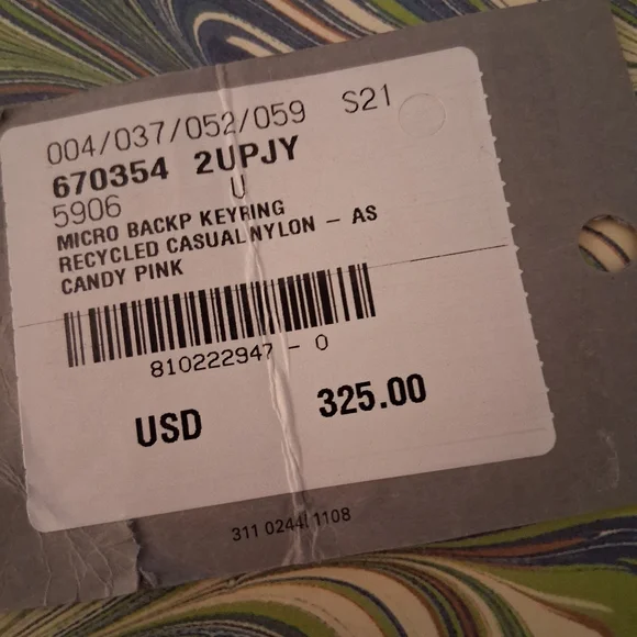 Balenciaga Pink Mini Backpack Keyring/Bagcharm NWT - Picture 3 of 7